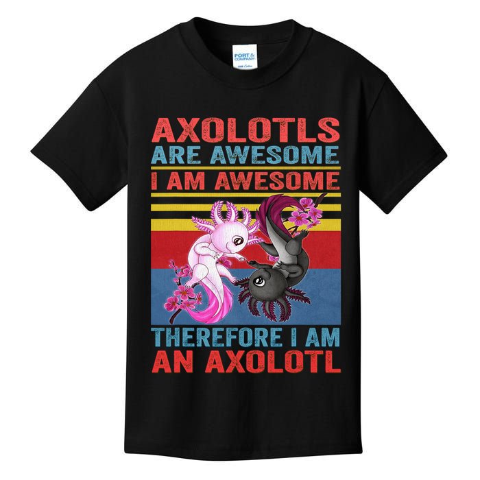 Axolotl Yin Yang Plush Pets Axolotyls Are Awesome Kids T-Shirt