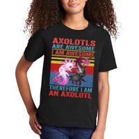 Axolotl Yin Yang Plush Pets Axolotyls Are Awesome Kids T-Shirt
