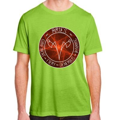 Aries Zodiac Astrology Symbol And Qualities Gift Adult ChromaSoft Performance T-Shirt