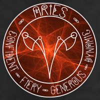 Aries Zodiac Astrology Symbol And Qualities Gift 7 Panel Mesh Trucker Snapback Hat