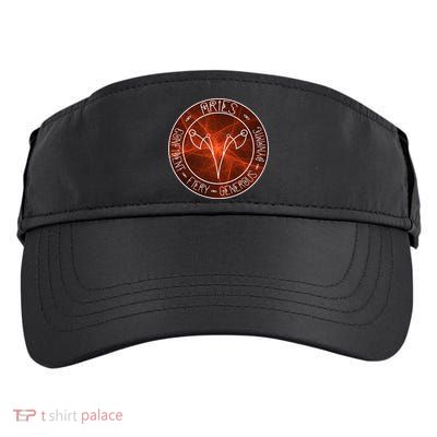 Aries Zodiac Astrology Symbol And Qualities Gift Adult Drive Performance Visor