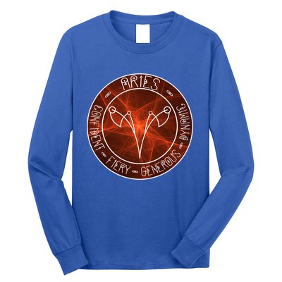 Aries Zodiac Astrology Symbol And Qualities Gift Long Sleeve Shirt