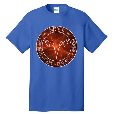 Aries Zodiac Astrology Symbol And Qualities Gift Tall T-Shirt