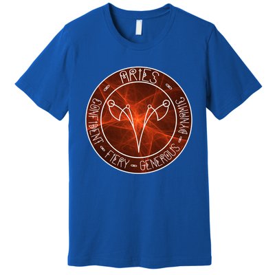 Aries Zodiac Astrology Symbol And Qualities Gift Premium T-Shirt