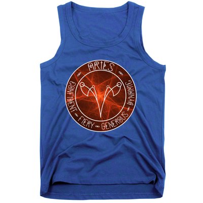 Aries Zodiac Astrology Symbol And Qualities Gift Tank Top