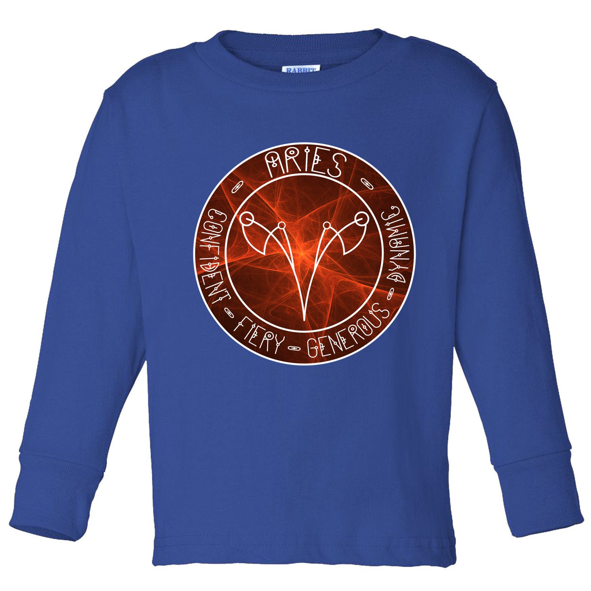 Aries Zodiac Astrology Symbol And Qualities Gift Toddler Long Sleeve Shirt