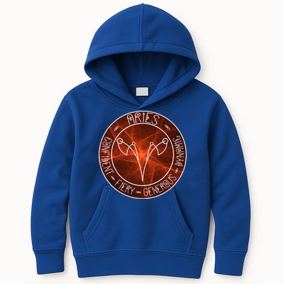Aries Zodiac Astrology Symbol And Qualities Gift Kids Hoodie