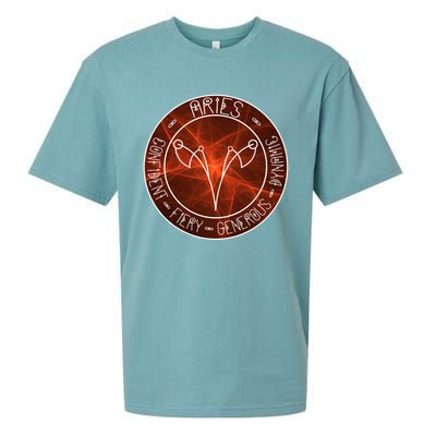 Aries Zodiac Astrology Symbol And Qualities Gift Sueded Cloud Jersey T-Shirt