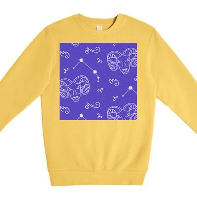 Aries Zodiac Astrology Premium Crewneck Sweatshirt