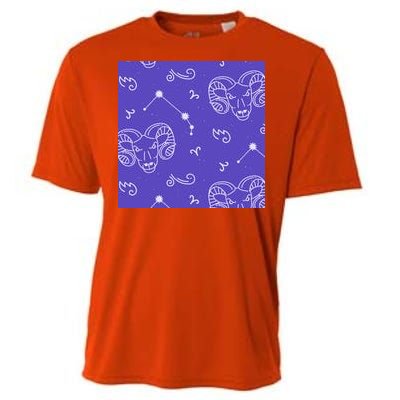 Aries Zodiac Astrology Cooling Performance Crew T-Shirt