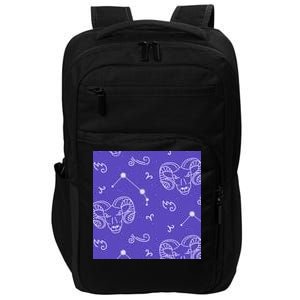 Aries Zodiac Astrology Impact Tech Backpack