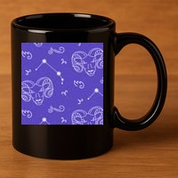 Aries Zodiac Astrology 11oz C Handle Ceramic Mug