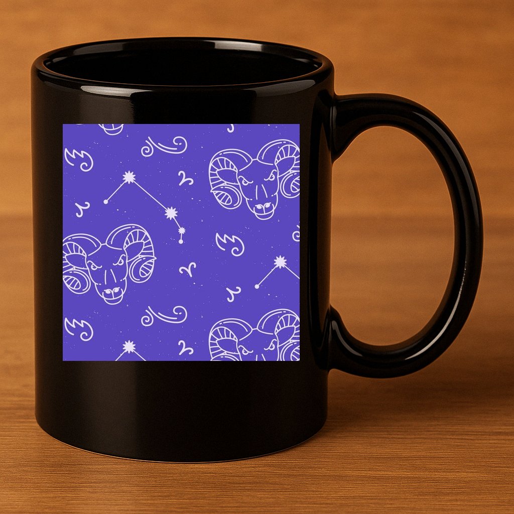 Aries Zodiac Astrology 11oz C Handle Ceramic Mug
