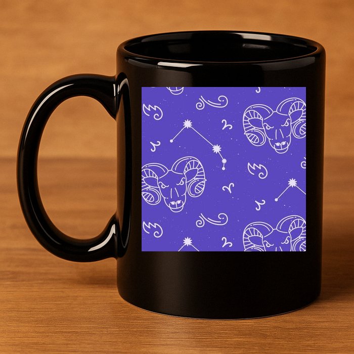 Aries Zodiac Astrology 11oz C Handle Ceramic Mug