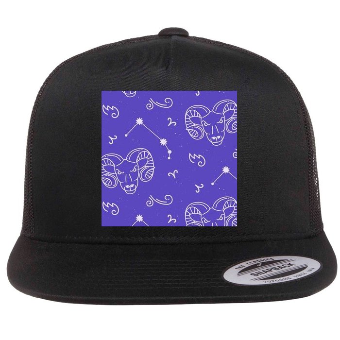 Aries Zodiac Astrology Flatbill Hat