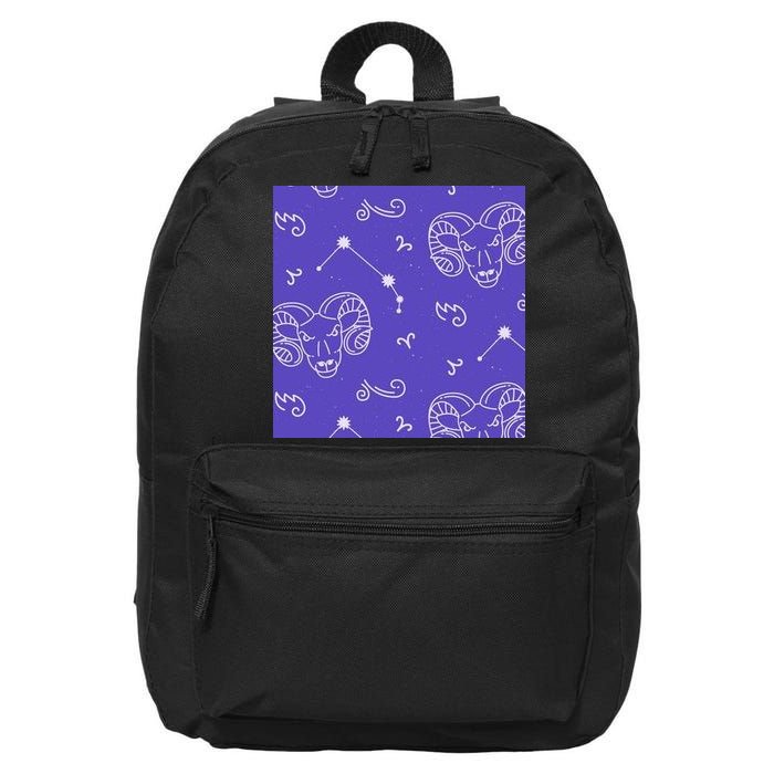 Aries Zodiac Astrology 16 in Basic Backpack
