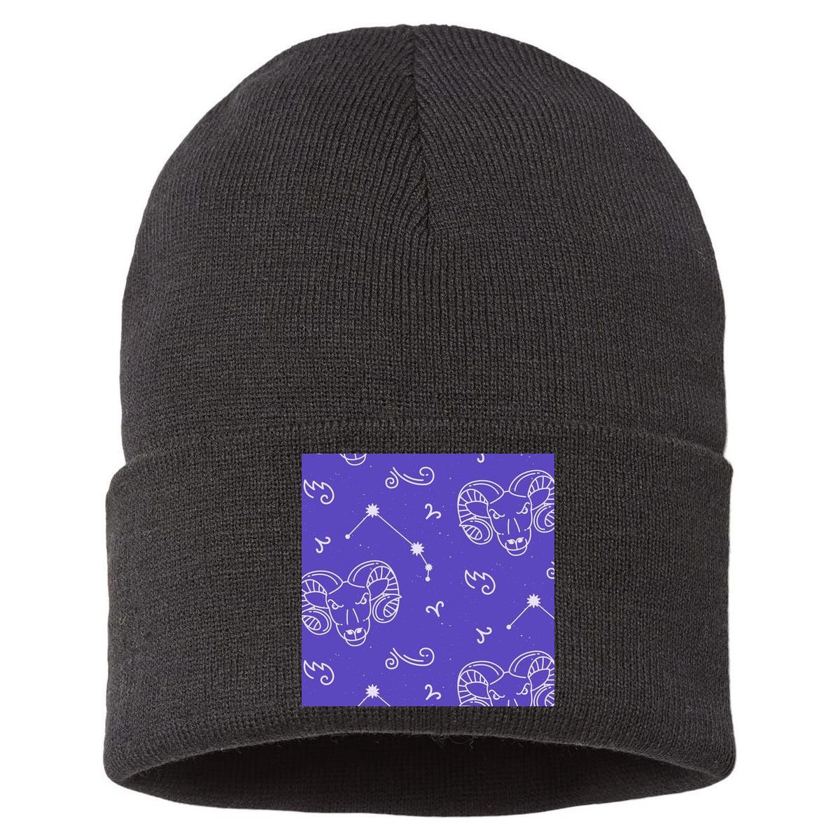 Aries Zodiac Astrology Sustainable Knit Beanie