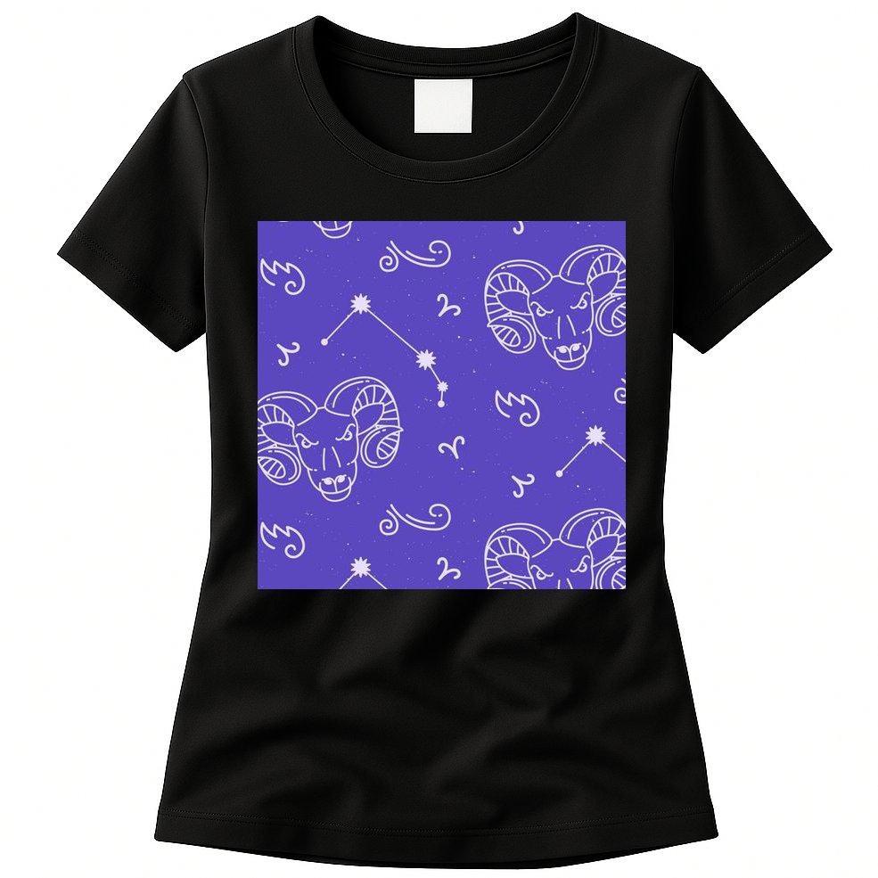 Aries Zodiac Astrology Womens T-Shirt