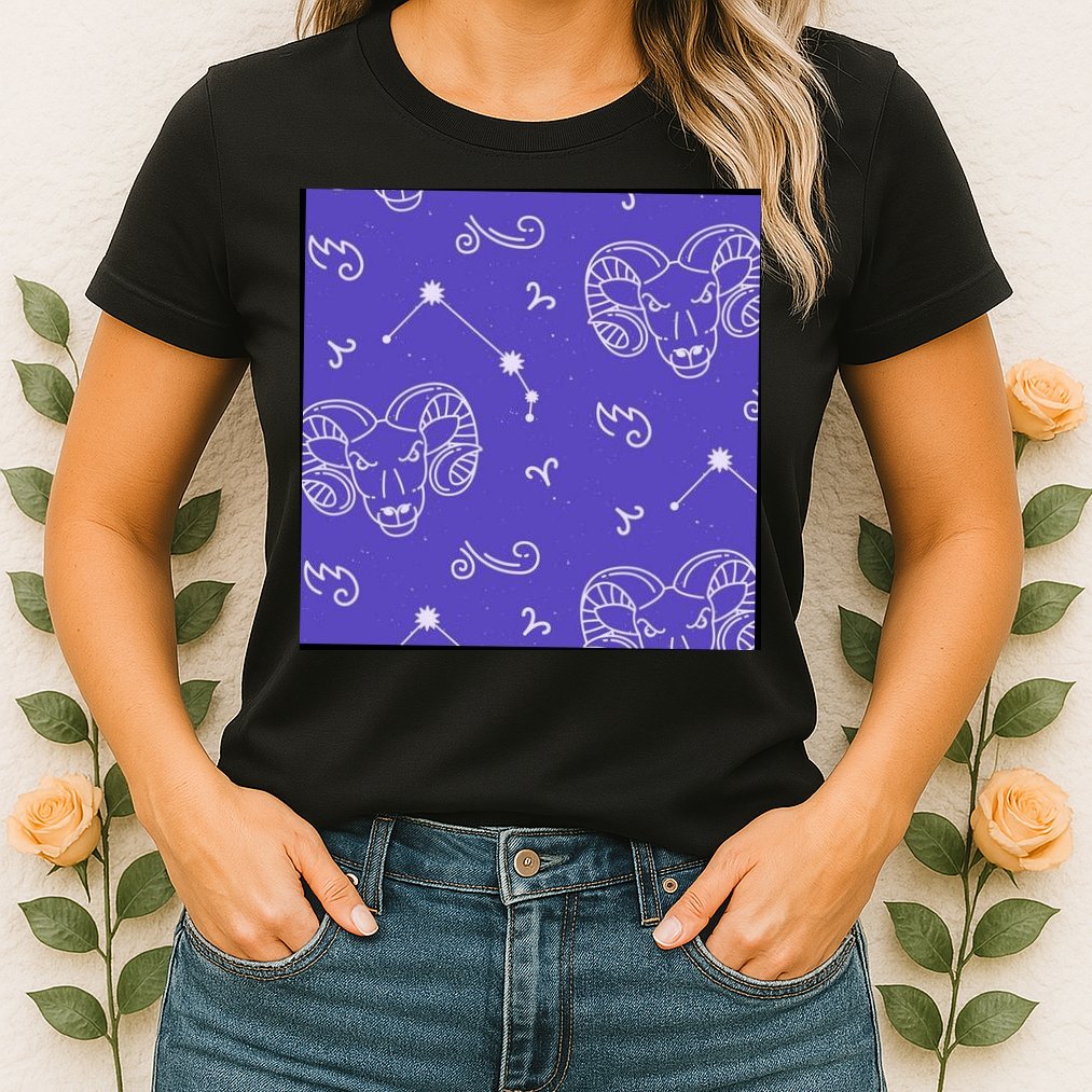 Aries Zodiac Astrology Womens T-Shirt