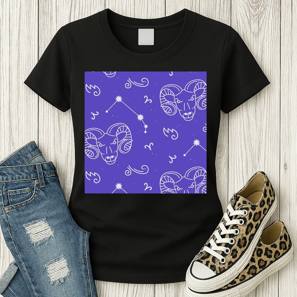 Aries Zodiac Astrology Womens T-Shirt