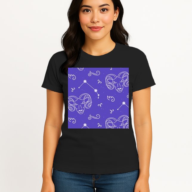 Aries Zodiac Astrology Womens T-Shirt