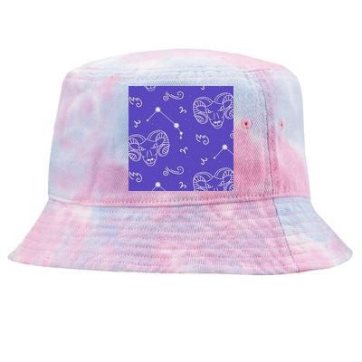 Aries Zodiac Astrology Tie-Dyed Bucket Hat