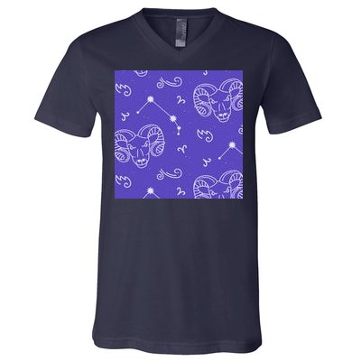 Aries Zodiac Astrology V-Neck T-Shirt