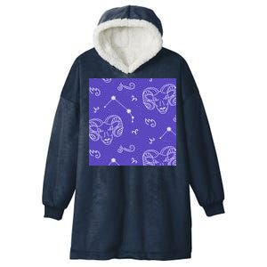 Aries Zodiac Astrology Hooded Wearable Blanket