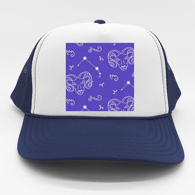 Aries Zodiac Astrology Trucker Hat