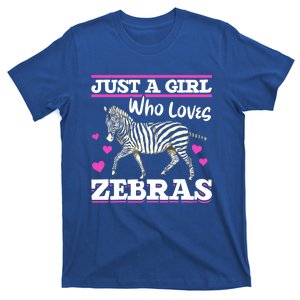 Africa Zoo Animal Just A Who Loves Zebras Cute Gift T-Shirt