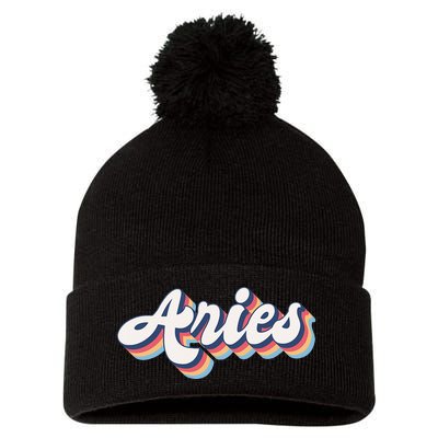 Aries Zodiac Astrology March April Birthday Pom Pom 12in Knit Beanie