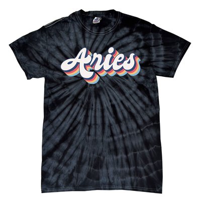 Aries Zodiac Astrology March April Birthday Tie-Dye T-Shirt