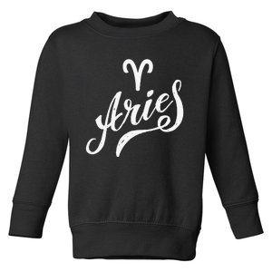 Aries Zodiac Toddler Sweatshirt