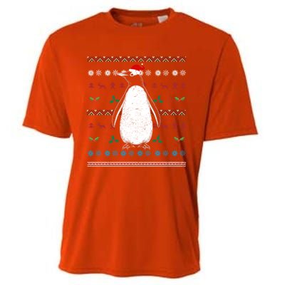 Antarctica Zoo Animal Merry Xmas Ugly Christmas Penguin Great Gift Cooling Performance Crew T-Shirt