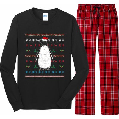 Antarctica Zoo Animal Merry Xmas Ugly Christmas Penguin Great Gift Long Sleeve Pajama Set