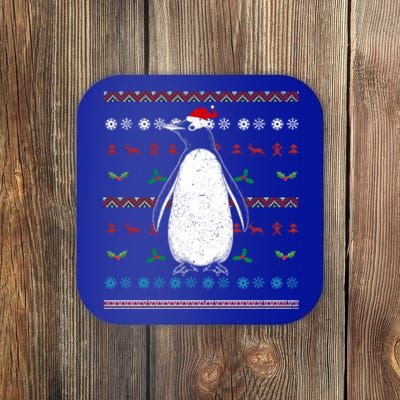 Antarctica Zoo Animal Merry Xmas Ugly Christmas Penguin Great Gift Coaster