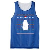 Antarctica Zoo Animal Merry Xmas Ugly Christmas Penguin Great Gift Mesh Reversible Basketball Jersey Tank