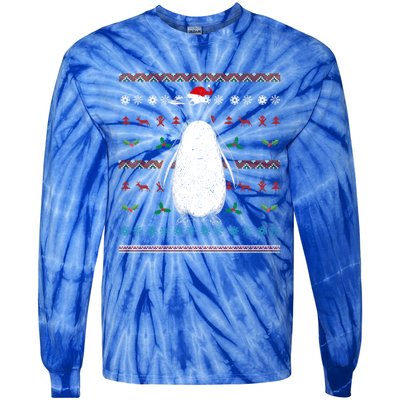 Antarctica Zoo Animal Merry Xmas Ugly Christmas Penguin Great Gift Tie-Dye Long Sleeve Shirt