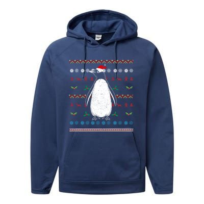 Antarctica Zoo Animal Merry Xmas Ugly Christmas Penguin Great Gift Performance Fleece Hoodie