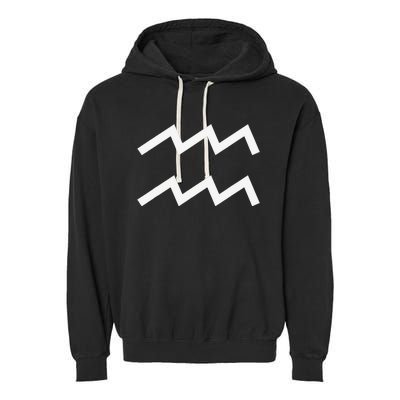 Aquarius zodiac Garment-Dyed Fleece Hoodie