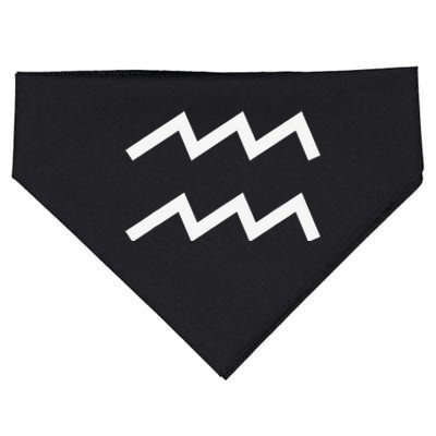 Aquarius zodiac USA-Made Doggie Bandana