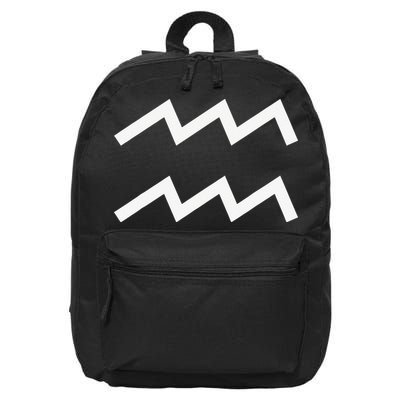 Aquarius zodiac 16 in Basic Backpack