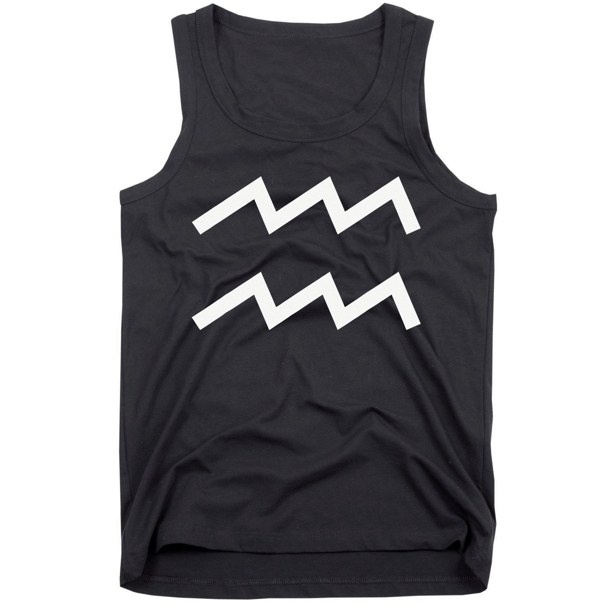 Aquarius zodiac Tank Top