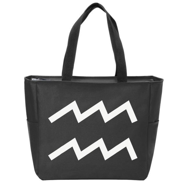 Aquarius zodiac Zip Tote Bag