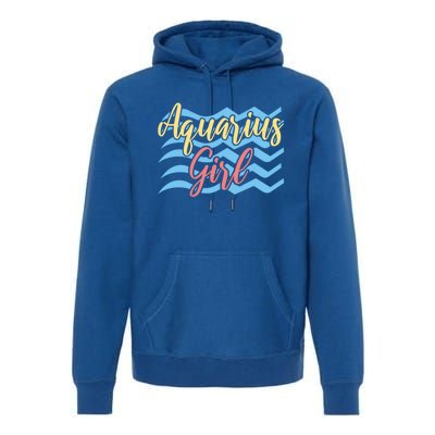 Astrology Zodiac Birthday Aquarius Meaningful Gift Premium Hoodie