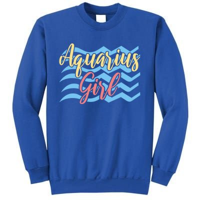 Astrology Zodiac Birthday Aquarius Meaningful Gift Tall Sweatshirt