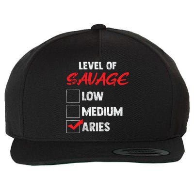 Aries Zodiac Birthday Gift Bday Celebrants Wool Snapback Cap