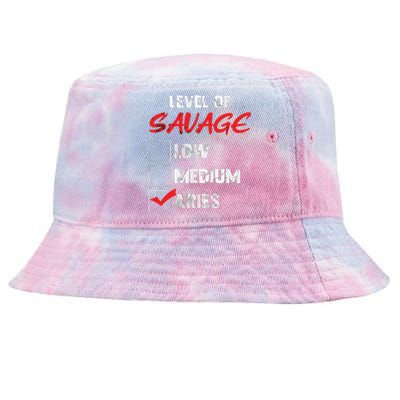 Aries Zodiac Birthday Gift Bday Celebrants Tie-Dyed Bucket Hat