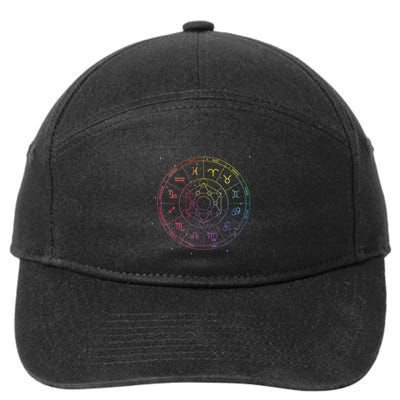 Astrology Zodiac Constellation Astrologer 7-Panel Snapback Hat