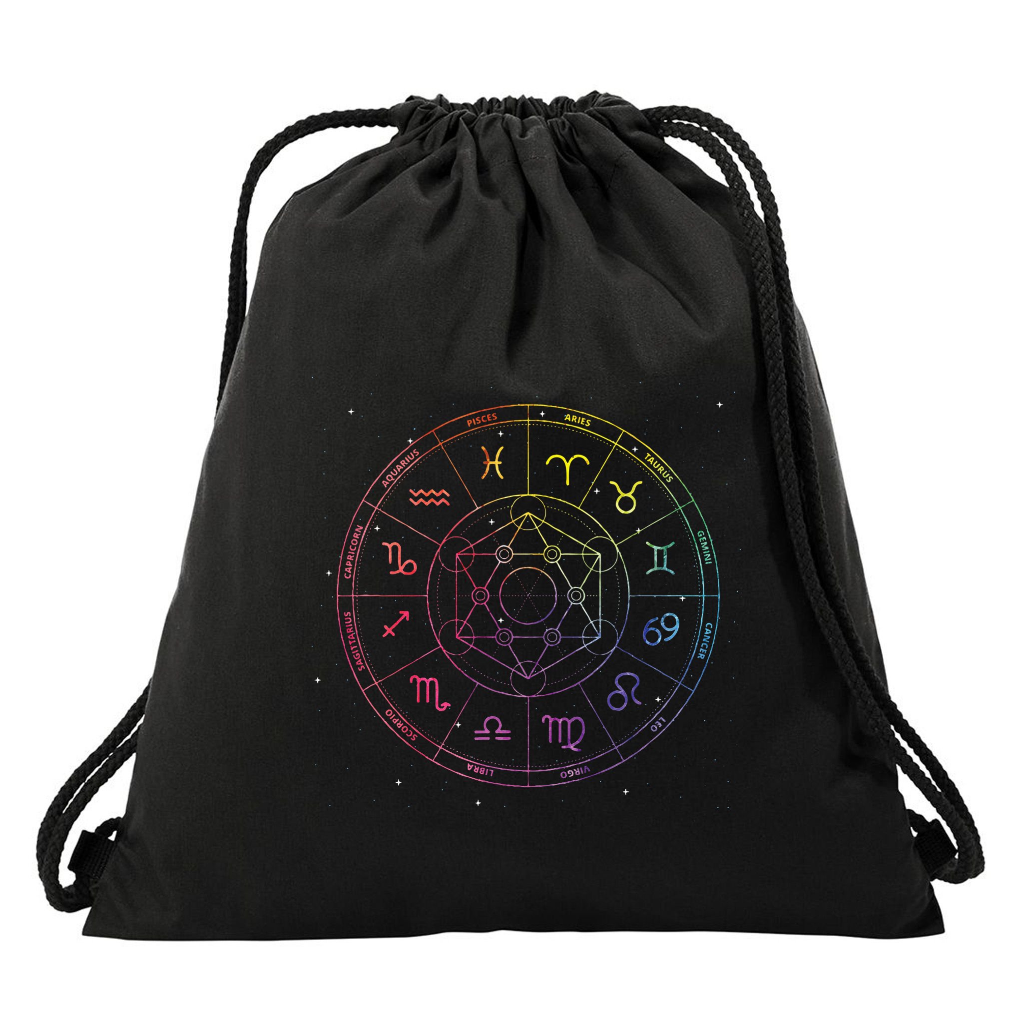 Astrology Zodiac Constellation Astrologer Drawstring Bag